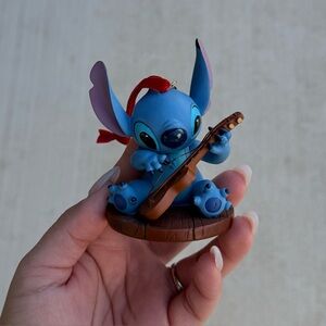 Disney Store Lilo and Stitch 2008 Sketchbook Christmas Ornament Ukulele Rare HTF